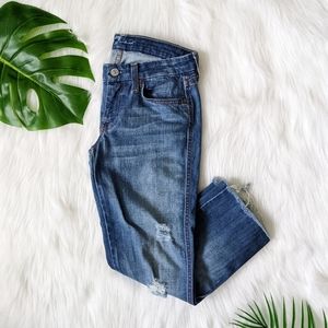 🔴 7 For All Mankind cut off distressed denim capris size 25